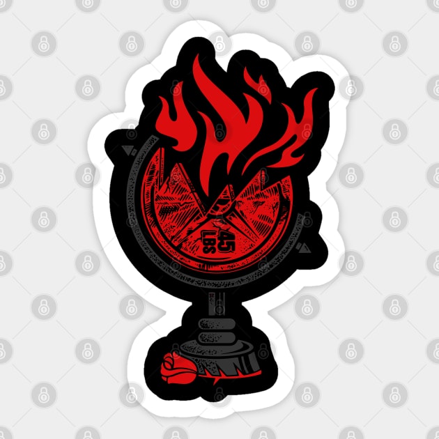 Keep the Fire Burning Sticker by Gym & Juice Designs